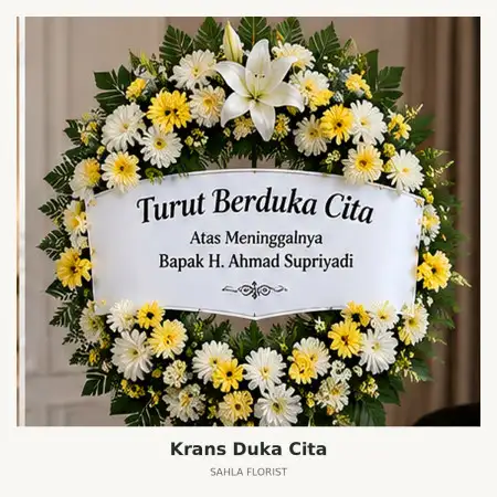 Krans Bunga Duka Cipare